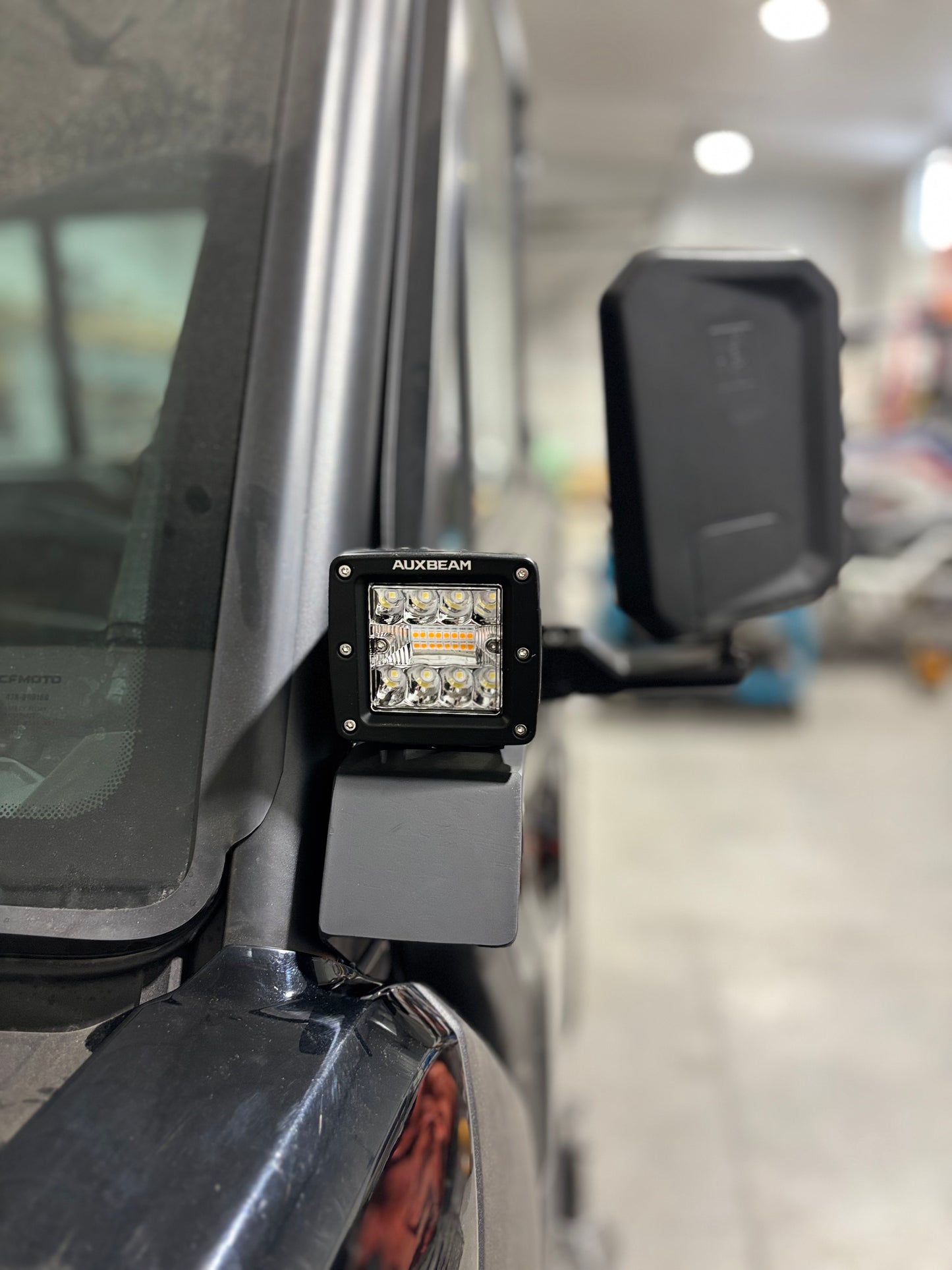 CF MOTO U10 Ditch Banger Light Pod Mounts with Lights