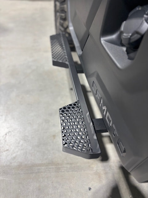 CF MOTO U10 Rock Sliders  — perforated steel side protection
