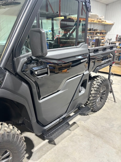 CF MOTO U10 Rock Sliders Regular Cab — carbon steel skid protection, Edmonton