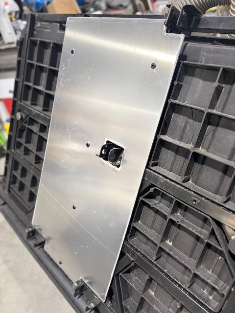 CF MOTO U10 Heat Shield — marine grade aluminum, IronHaven Fabricators