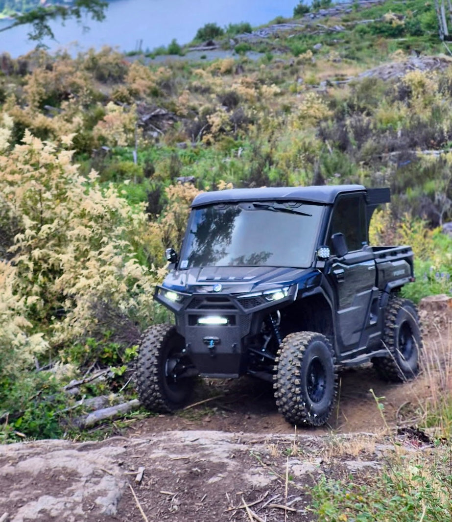 The Built for the Hunt Package — Work-ready side profile and heavy-gauge structural steel