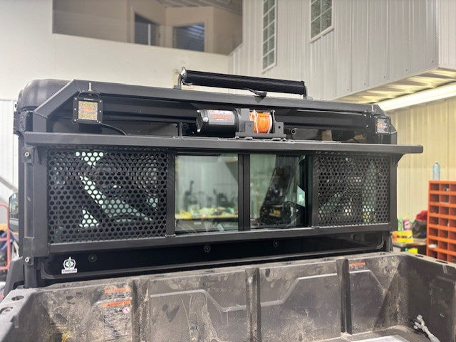 CF MOTO U10 Big Game Headache Rack — 73 lbs carbon steel, made in Edmonton